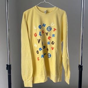 Harry Styles Independent Trading Company, 2022 Love On Tour Pullover Crewneck